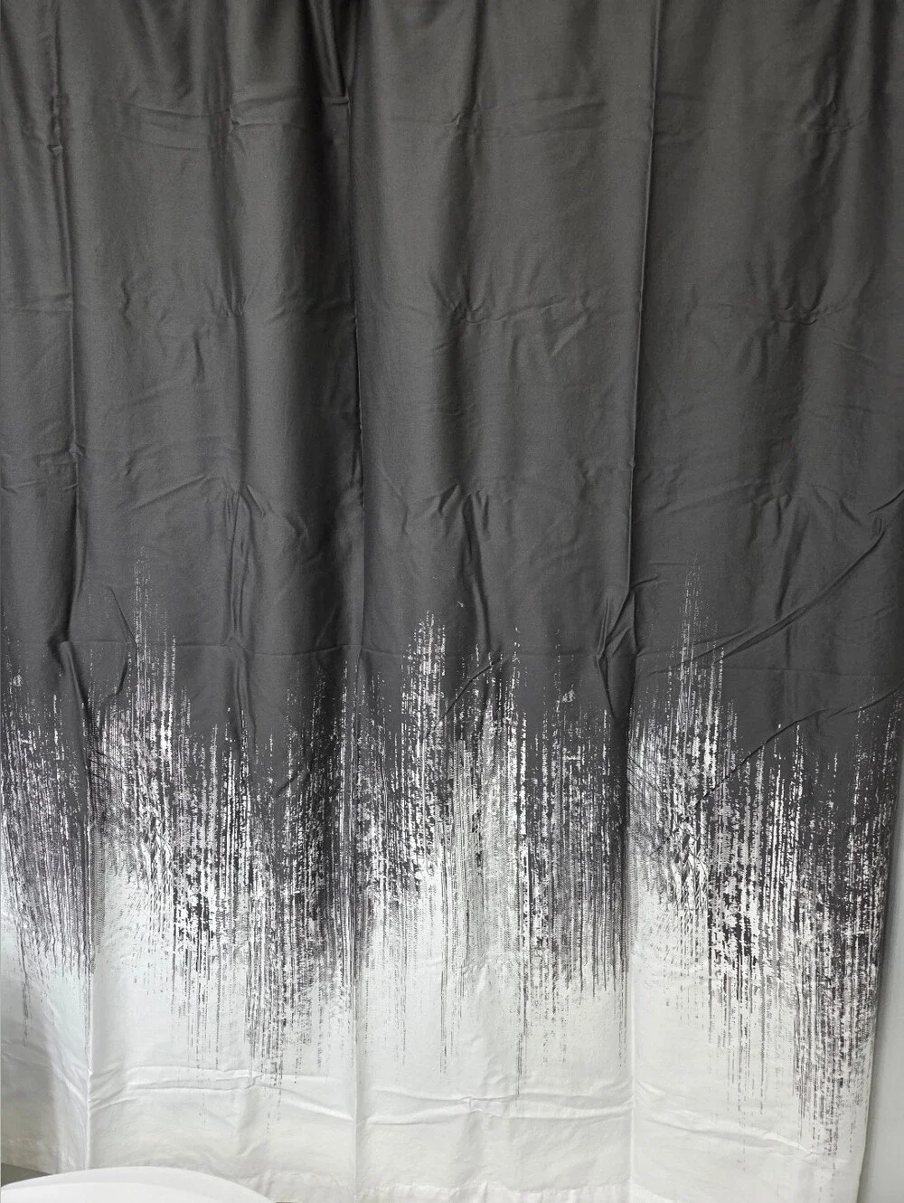 Vince Camuto Black and White Ombre Shower Curtain